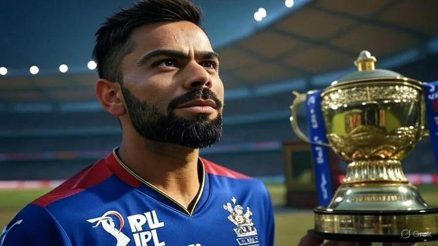 Virat Kohli deserves the IPL trophy in 2025 emotional art
